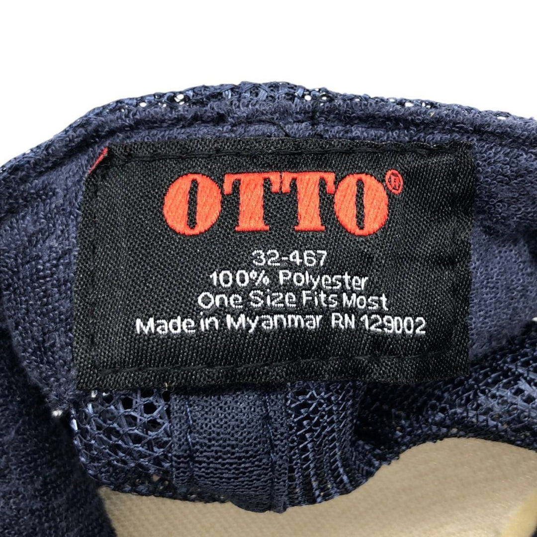 Otto Kona Express Trucker Cap, Mesh Cap, One Size Fits All polyester navy blue type Vintage Second Hand