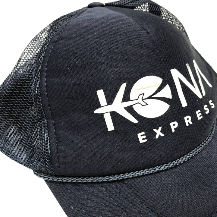 Otto Kona Express Trucker Cap, Mesh Cap, One Size Fits All polyester navy blue type Vintage Second Hand