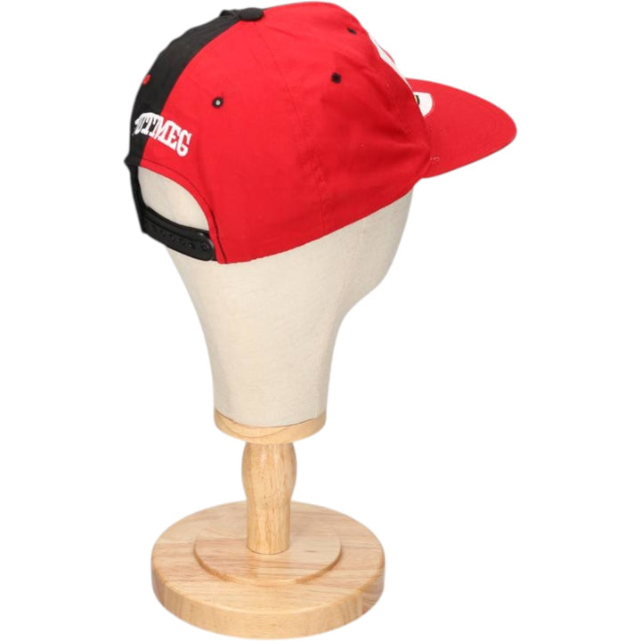 90'S NUTMEG BUNDESLIGA VfB STUTTGART Two-tone Baseball Cap, 6-Panel Cap, One Size Fits All, Vintage polyester red type Vintage Second Hand