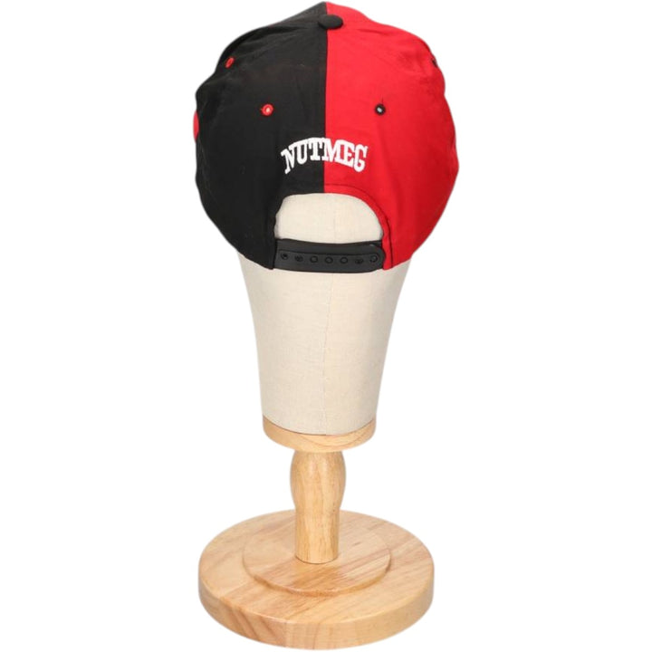 90'S NUTMEG BUNDESLIGA VfB STUTTGART Two-tone Baseball Cap, 6-Panel Cap, One Size Fits All, Vintage polyester red type Vintage Second Hand
