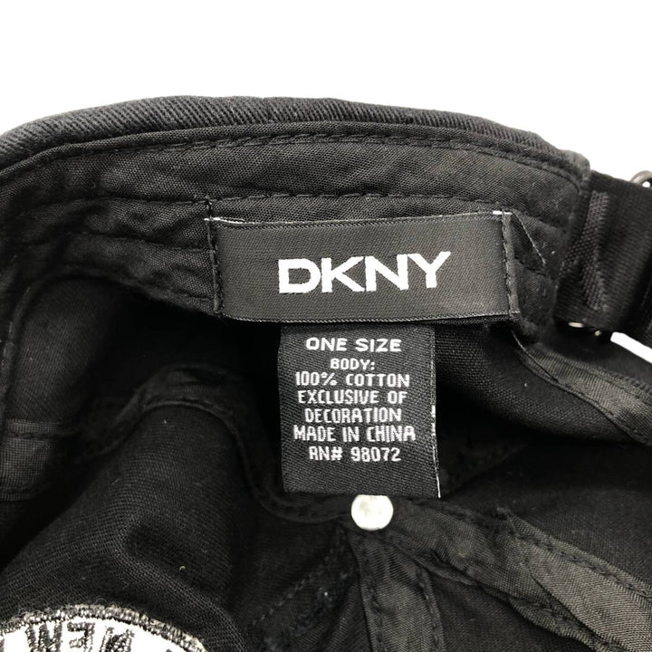 DKNY Baseball Cap, 6-Panel Cap, One Size Fits All cotton black type Vintage Second Hand