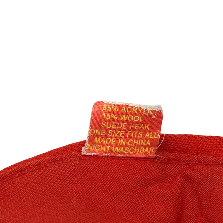 BITBURGER Leather Brim Advertising Racing Cap (One Size Fits All) acrylic red type Vintage Second Hand