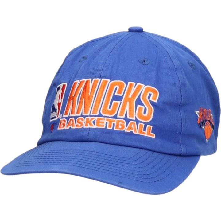 Champion NBA New York Knicks Baseball Cap, 6-Panel Cap, One Size Fits All polyester blue type Vintage Second Hand