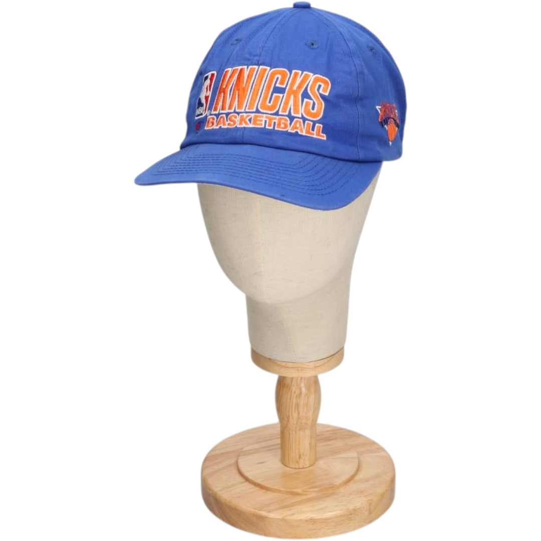 Champion NBA New York Knicks Baseball Cap, 6-Panel Cap, One Size Fits All polyester blue type Vintage Second Hand