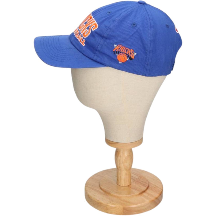 Champion NBA New York Knicks Baseball Cap, 6-Panel Cap, One Size Fits All polyester blue type Vintage Second Hand