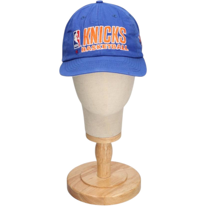 Champion NBA New York Knicks Baseball Cap, 6-Panel Cap, One Size Fits All polyester blue type Vintage Second Hand