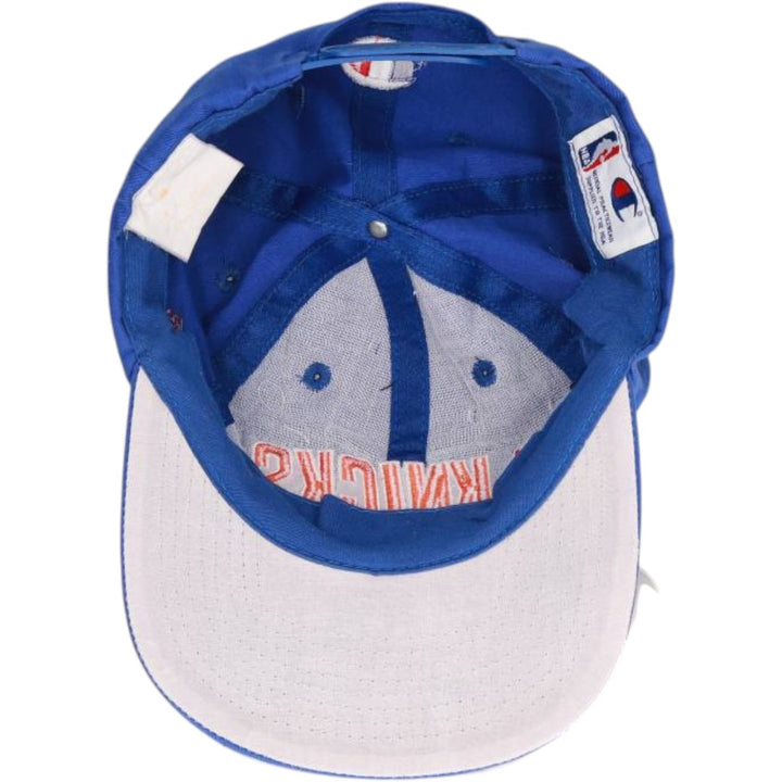 Champion NBA New York Knicks Baseball Cap, 6-Panel Cap, One Size Fits All polyester blue type Vintage Second Hand