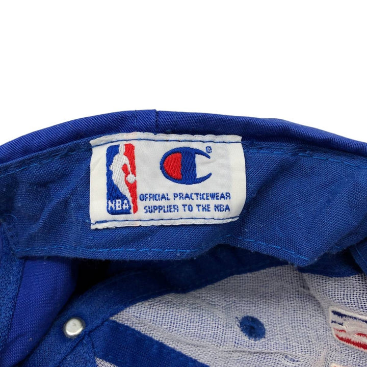 Champion NBA New York Knicks Baseball Cap, 6-Panel Cap, One Size Fits All polyester blue type Vintage Second Hand