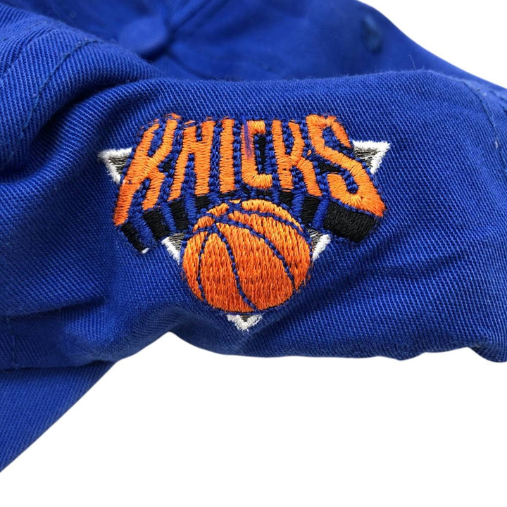 Champion NBA New York Knicks Baseball Cap, 6-Panel Cap, One Size Fits All polyester blue type Vintage Second Hand