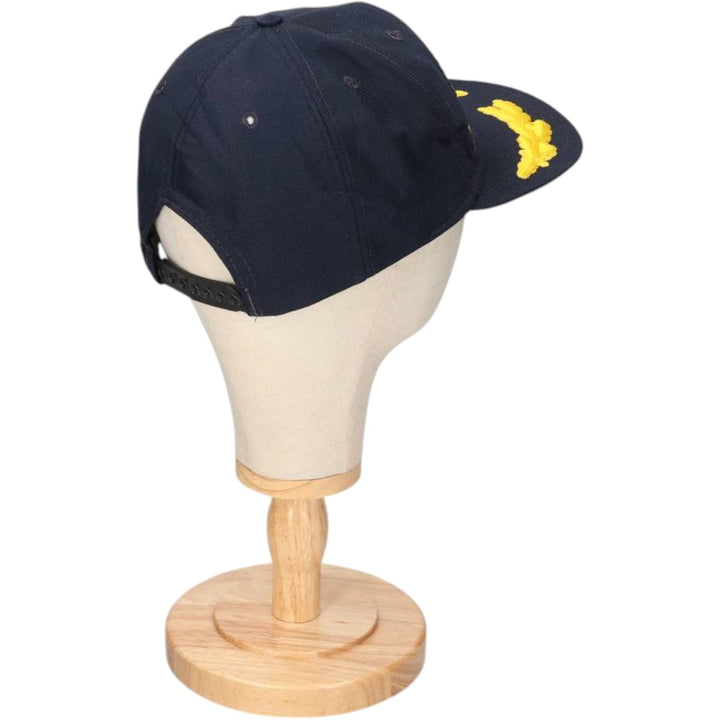 70s-80'S New Era Baseball Cap, 6-Panel Cap, Made in USA, One Size Fits All, Vintage unclear black type Vintage Second Hand