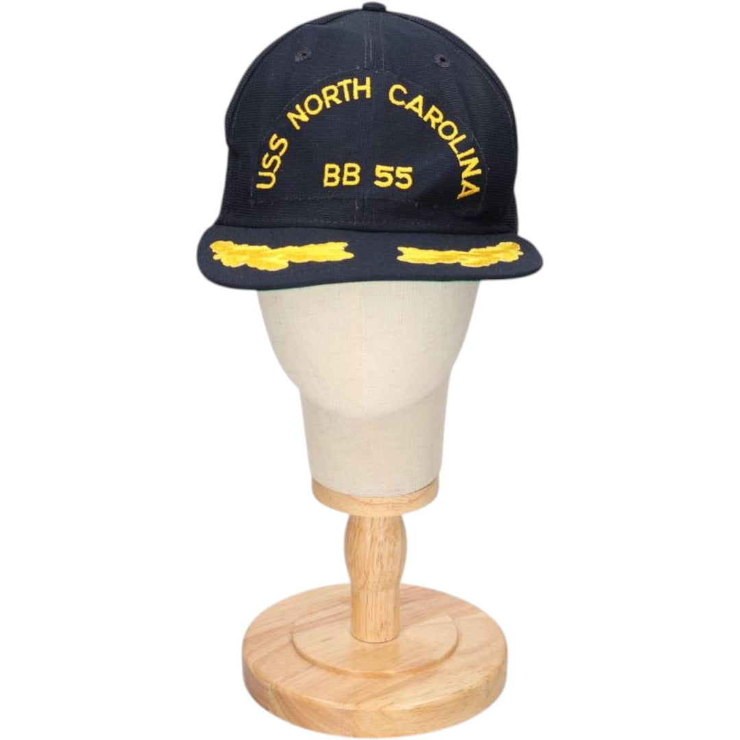 70s-80'S New Era Baseball Cap, 6-Panel Cap, Made in USA, One Size Fits All, Vintage unclear black type Vintage Second Hand