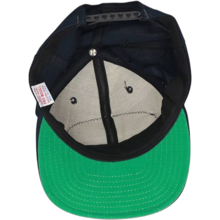 70s-80'S New Era Baseball Cap, 6-Panel Cap, Made in USA, One Size Fits All, Vintage unclear black type Vintage Second Hand