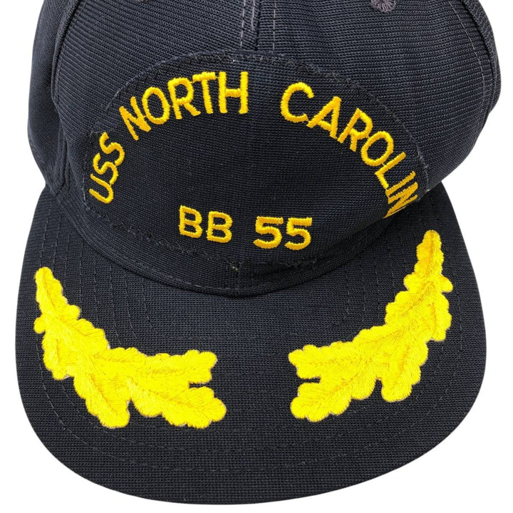 70s-80'S New Era Baseball Cap, 6-Panel Cap, Made in USA, One Size Fits All, Vintage unclear black type Vintage Second Hand