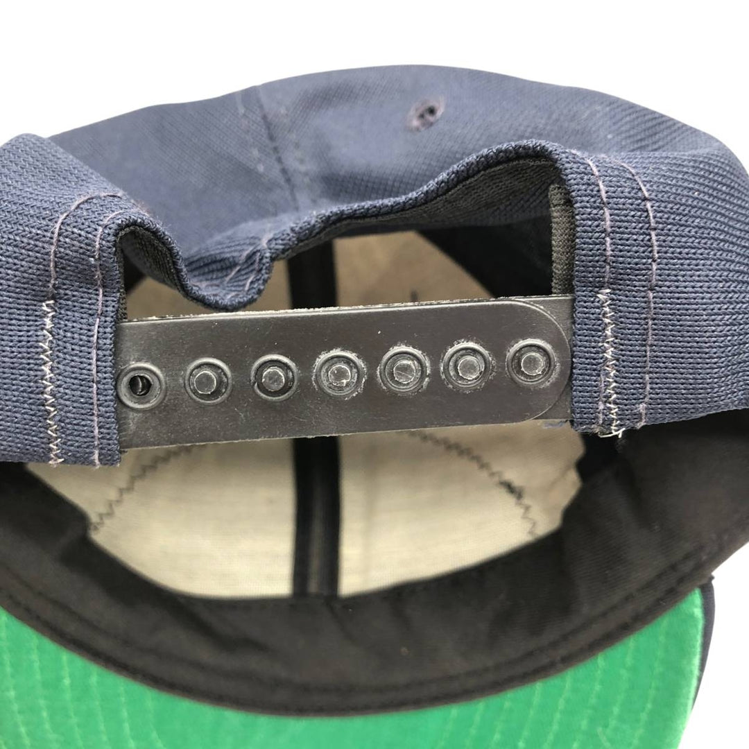 70s-80'S New Era Baseball Cap, 6-Panel Cap, Made in USA, One Size Fits All, Vintage unclear black type Vintage Second Hand