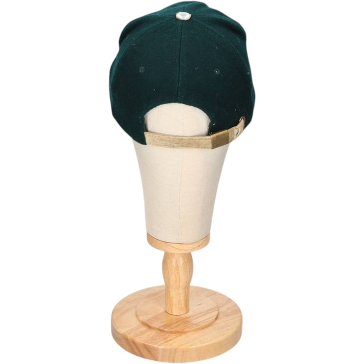 SARANAC ADIRONDACK AMBER Leather Brim Baseball Cap, 6-Panel Cap, One Size Fits All unclear green type Vintage Second Hand