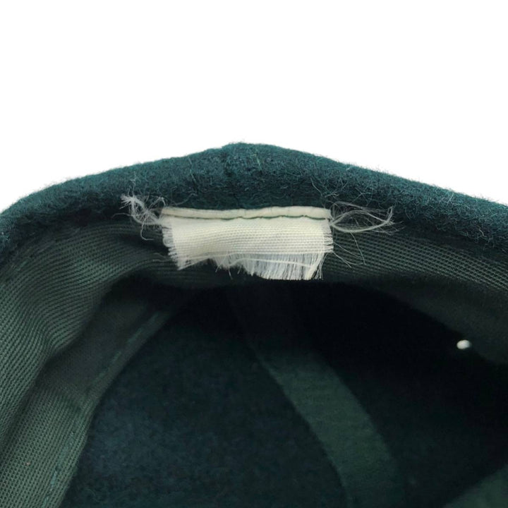 SARANAC ADIRONDACK AMBER Leather Brim Baseball Cap, 6-Panel Cap, One Size Fits All unclear green type Vintage Second Hand