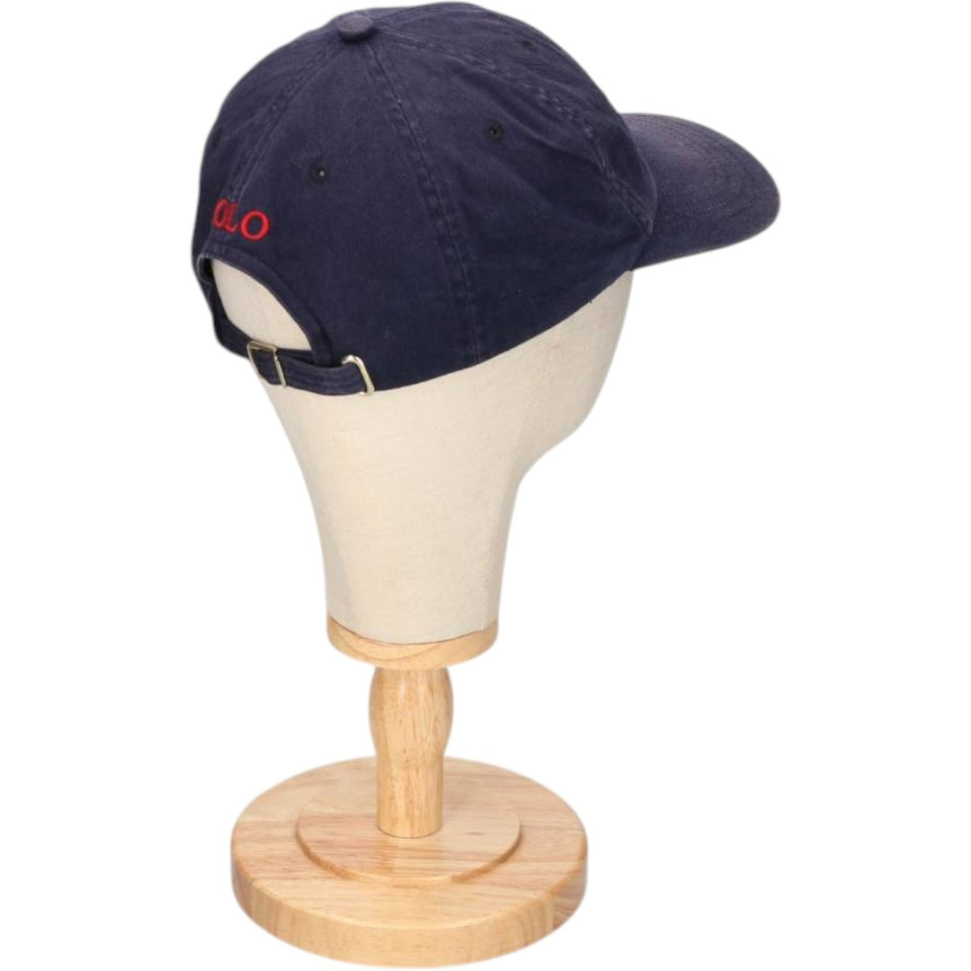 Ralph Lauren POLO by Ralph Lauren Baseball Cap, 6-Panel Cap, One Size Fits Most cotton navy blue type Vintage Second Hand