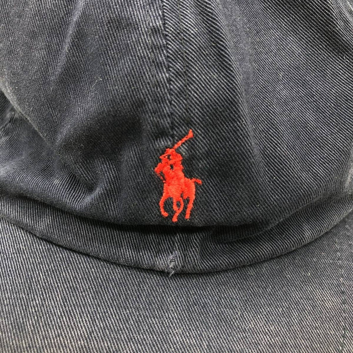 Ralph Lauren POLO by Ralph Lauren Baseball Cap, 6-Panel Cap, One Size Fits Most cotton navy blue type Vintage Second Hand