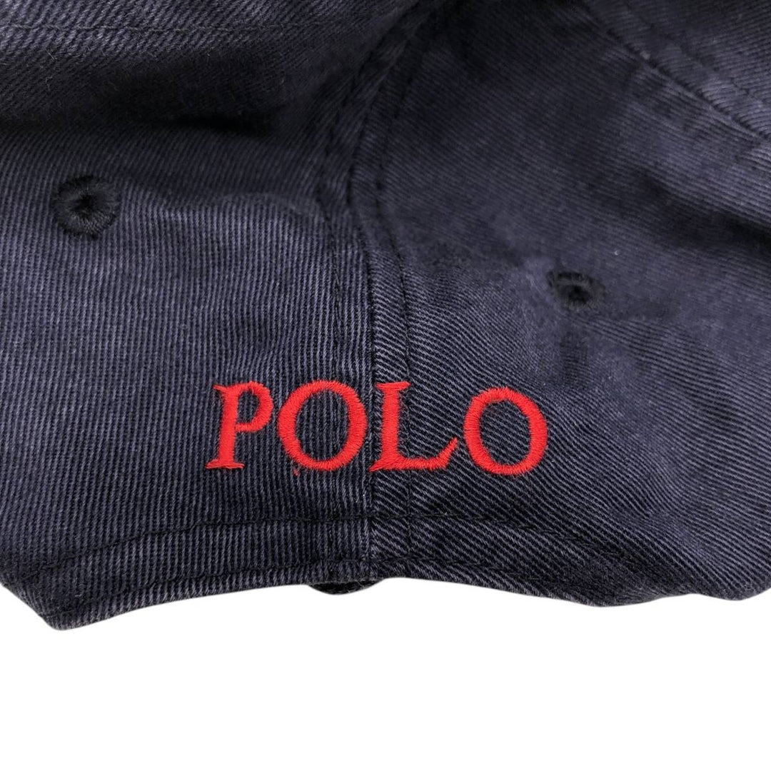Ralph Lauren POLO by Ralph Lauren Baseball Cap, 6-Panel Cap, One Size Fits Most cotton navy blue type Vintage Second Hand