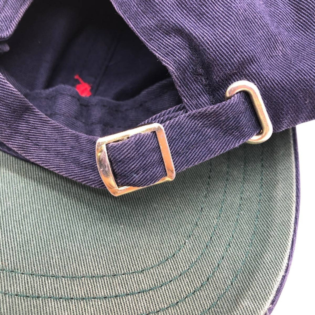 Ralph Lauren POLO by Ralph Lauren Baseball Cap, 6-Panel Cap, One Size Fits Most cotton navy blue type Vintage Second Hand