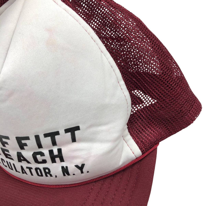 Seagull Tracker Cap Mesh Cap One Size Fits All polyester burgundy type Vintage Second Hand