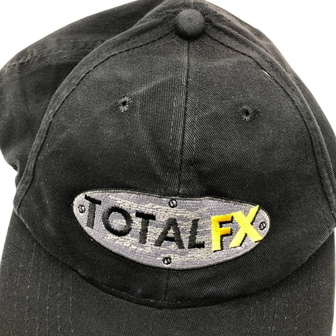 AJM TOTAL FX Advertising 6-Panel Cap, One Size Fits All cotton black type Vintage Second Hand