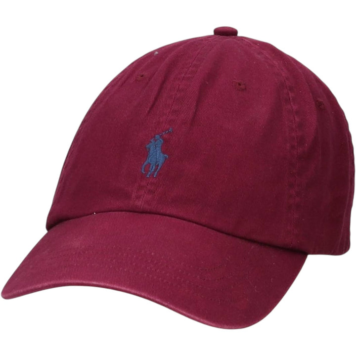 Ralph Lauren brand 6-panel cap, one size fits all. cotton wine-red Vintage Second Hand