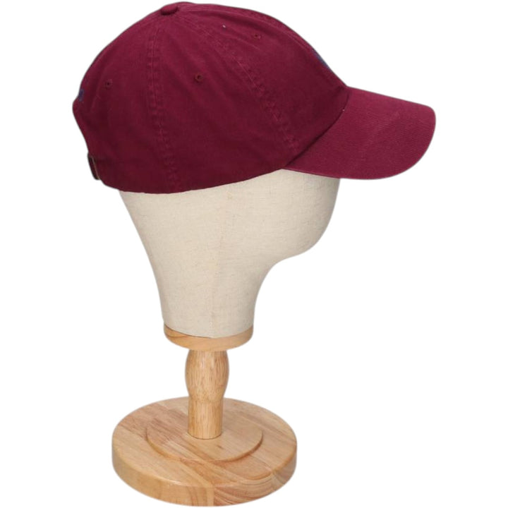 Ralph Lauren brand 6-panel cap, one size fits all. cotton wine-red Vintage Second Hand