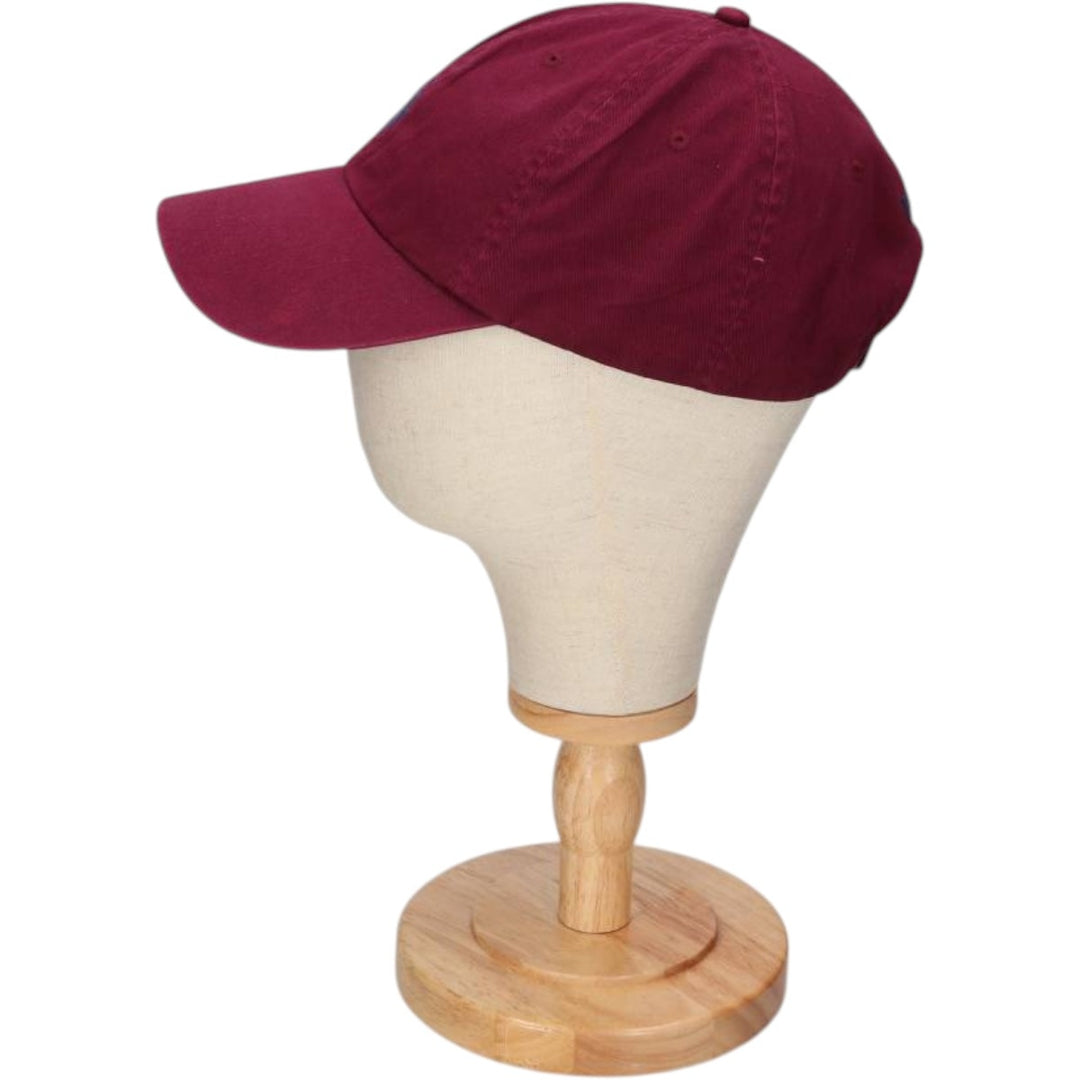 Ralph Lauren brand 6-panel cap, one size fits all. cotton wine-red Vintage Second Hand
