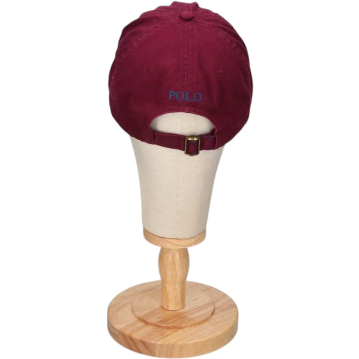 Ralph Lauren brand 6-panel cap, one size fits all. cotton wine-red Vintage Second Hand