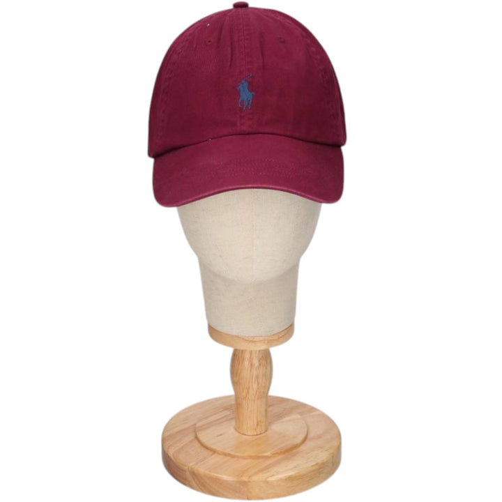 Ralph Lauren brand 6-panel cap, one size fits all. cotton wine-red Vintage Second Hand