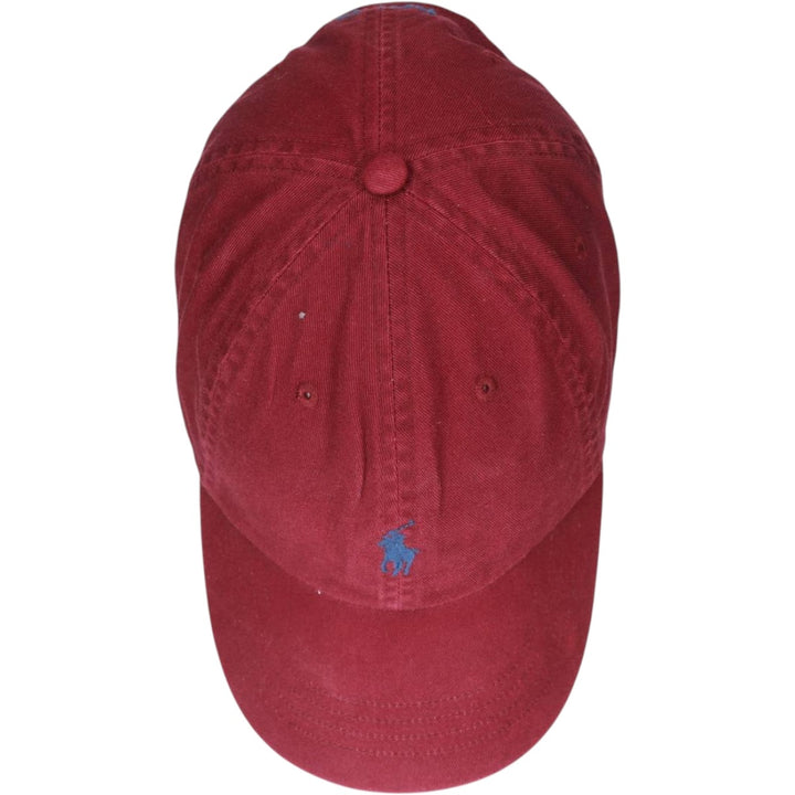 Ralph Lauren brand 6-panel cap, one size fits all. cotton wine-red Vintage Second Hand