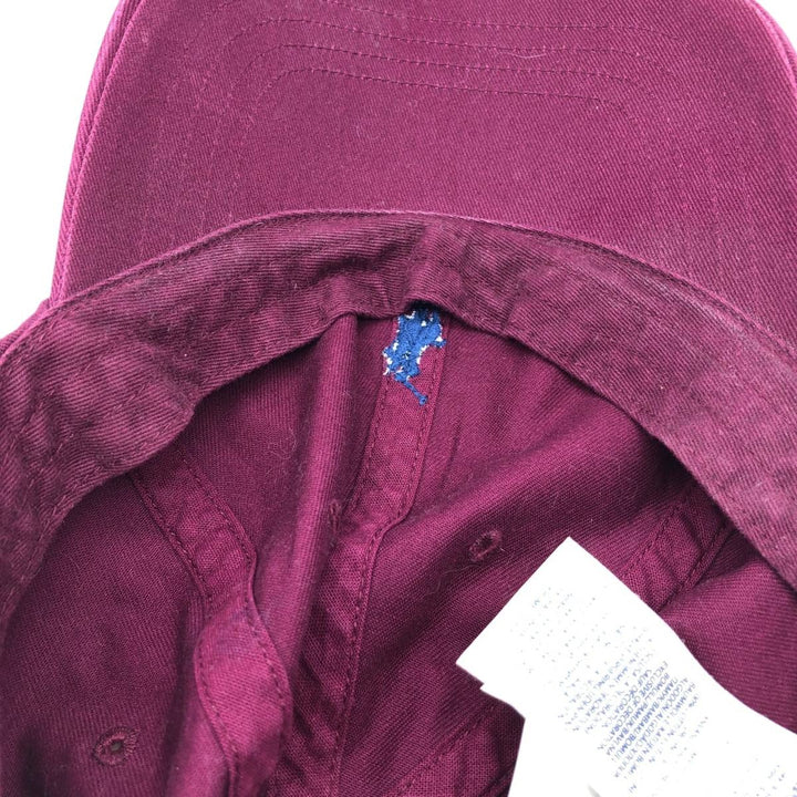 Ralph Lauren brand 6-panel cap, one size fits all. cotton wine-red Vintage Second Hand