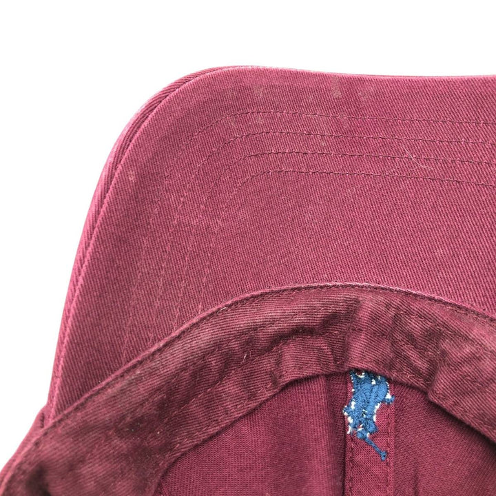 Ralph Lauren brand 6-panel cap, one size fits all. cotton wine-red Vintage Second Hand