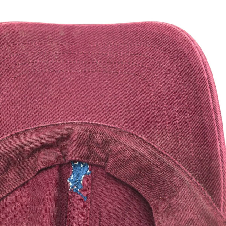 Ralph Lauren brand 6-panel cap, one size fits all. cotton wine-red Vintage Second Hand