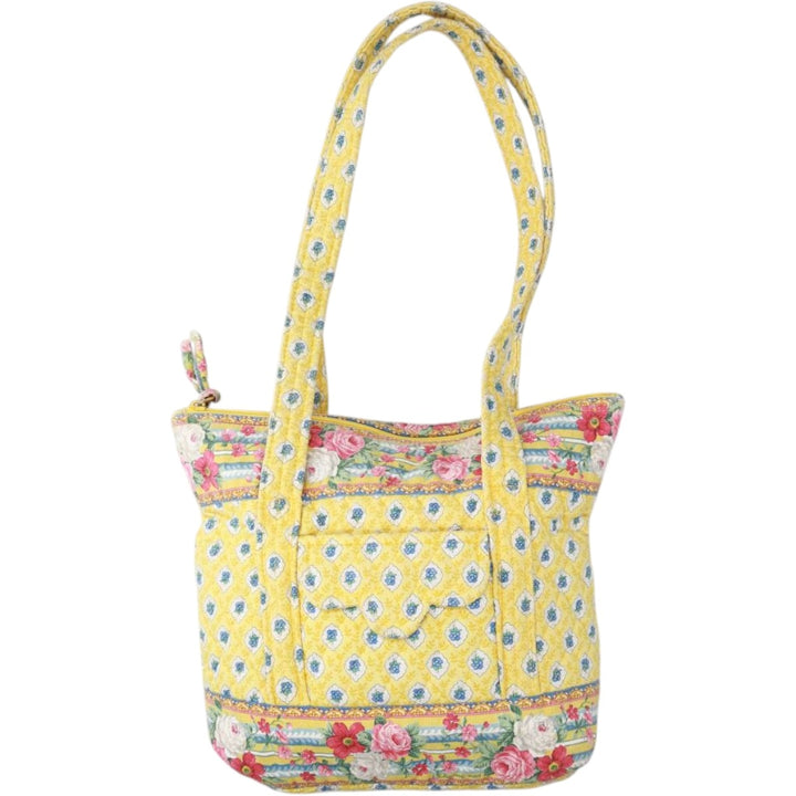 Vera Bradley all-over print quilted floral shoulder bag unclear yellow type Vintage Second Hand