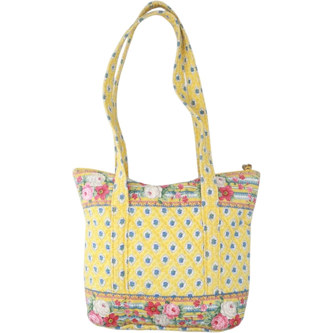 Vera Bradley all-over print quilted floral shoulder bag unclear yellow type Vintage Second Hand