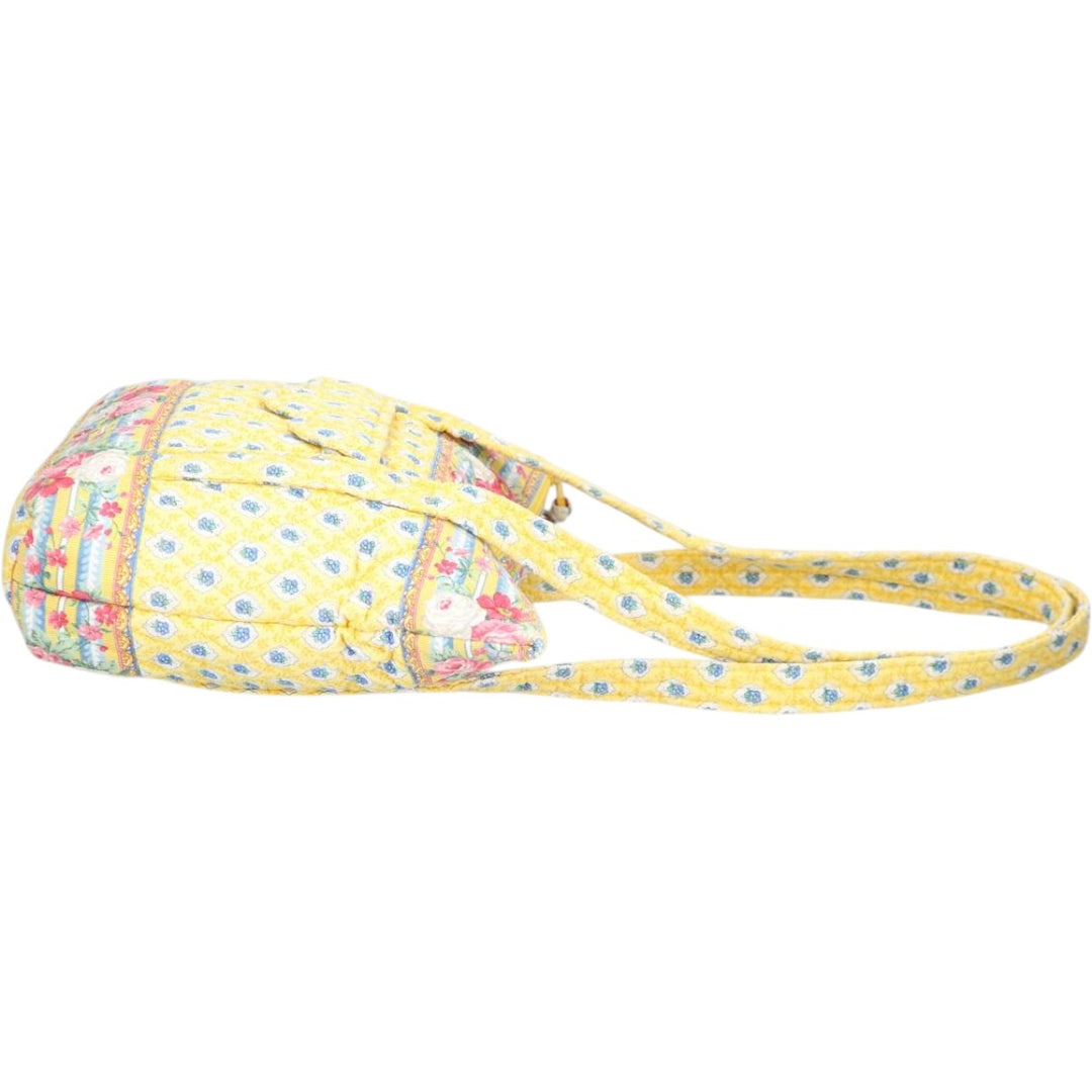 Vera Bradley all-over print quilted floral shoulder bag unclear yellow type Vintage Second Hand