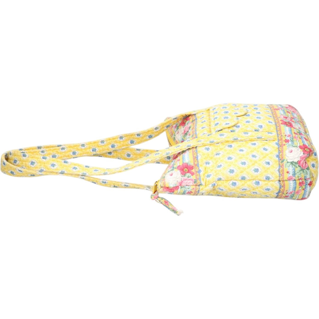 Vera Bradley all-over print quilted floral shoulder bag unclear yellow type Vintage Second Hand