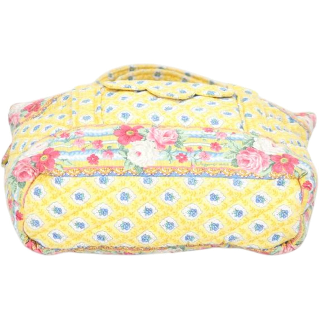 Vera Bradley all-over print quilted floral shoulder bag unclear yellow type Vintage Second Hand