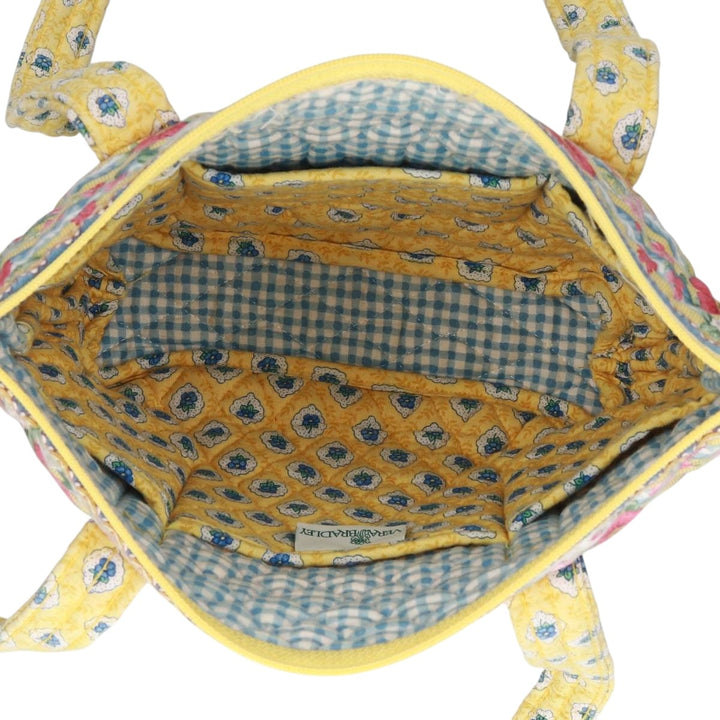 Vera Bradley all-over print quilted floral shoulder bag unclear yellow type Vintage Second Hand