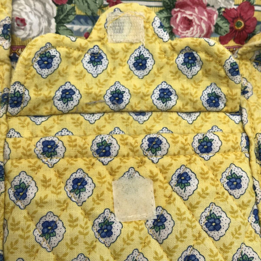 Vera Bradley all-over print quilted floral shoulder bag unclear yellow type Vintage Second Hand
