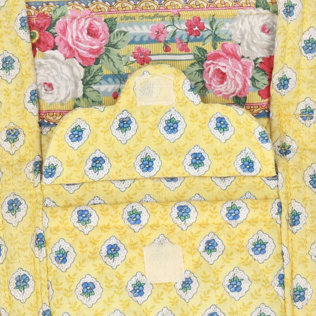 Vera Bradley all-over print quilted floral shoulder bag unclear yellow type Vintage Second Hand