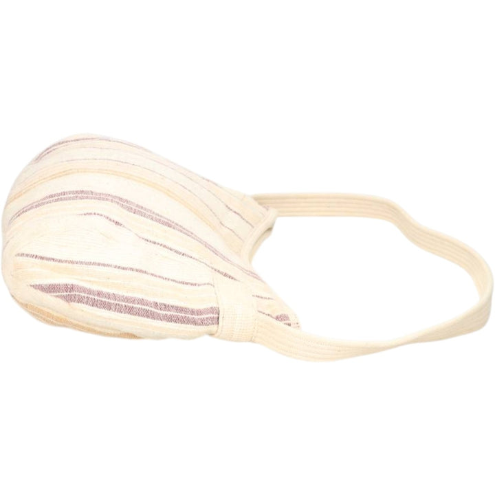 Vintage 60s-70'S Carpetbags of America Stripe Pattern Multi-Stripe Shoulder Bag unclear ivory Vintage Second Hand