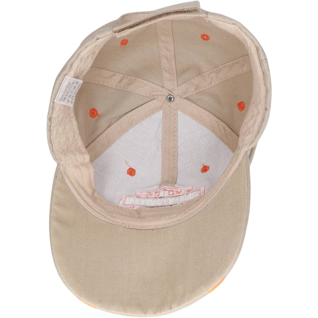 Harley-Davidson Fire Pattern Baseball Cap, 6-Panel, One Size Fits Most cotton Beige type Vintage Second Hand