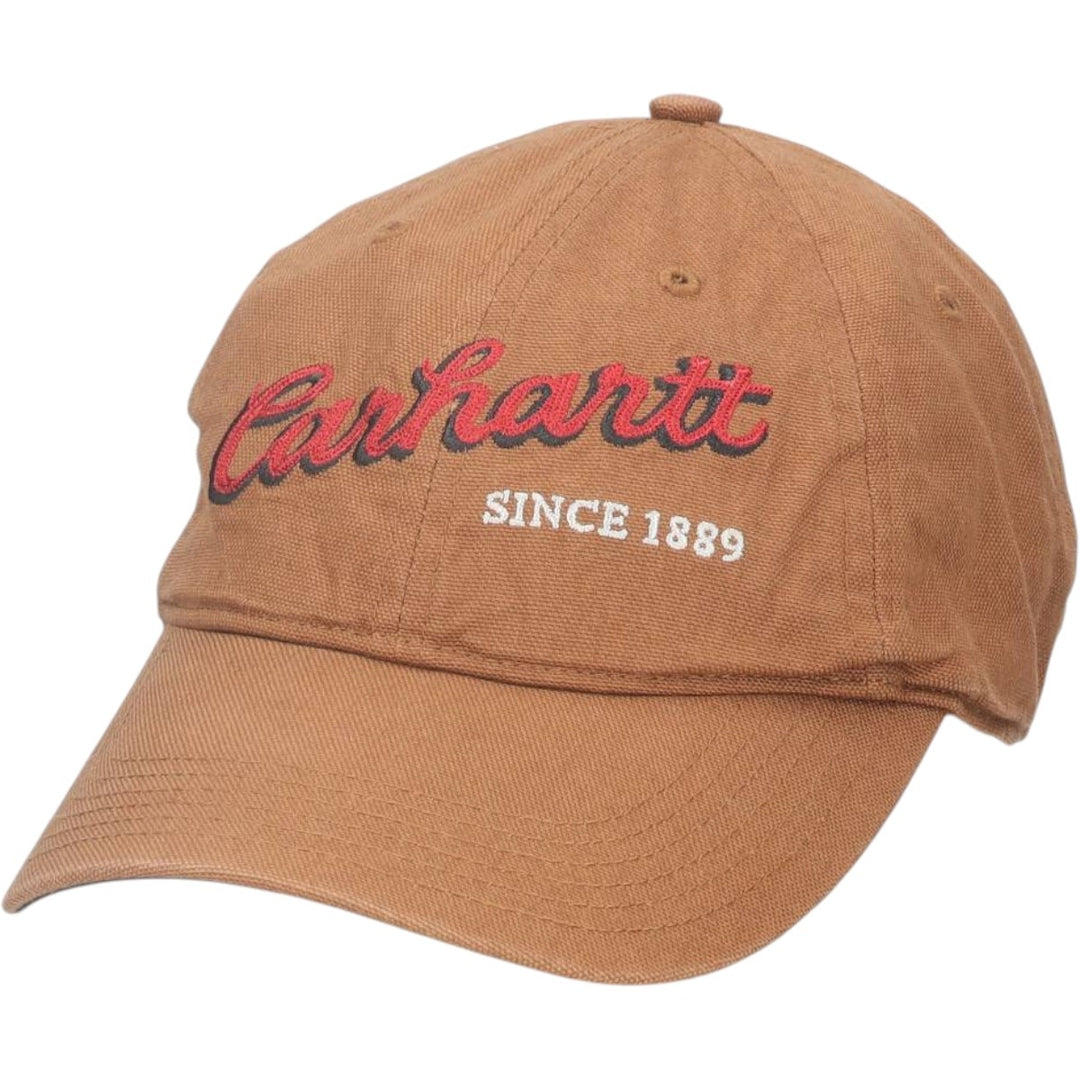 2000'S Carhartt Baseball Cap, 6-Panel Cap, One Size Fits All cotton brown type Vintage Second Hand