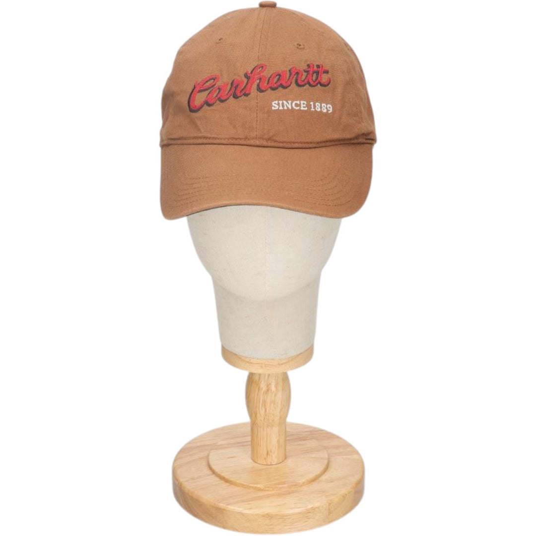 2000'S Carhartt Baseball Cap, 6-Panel Cap, One Size Fits All cotton brown type Vintage Second Hand