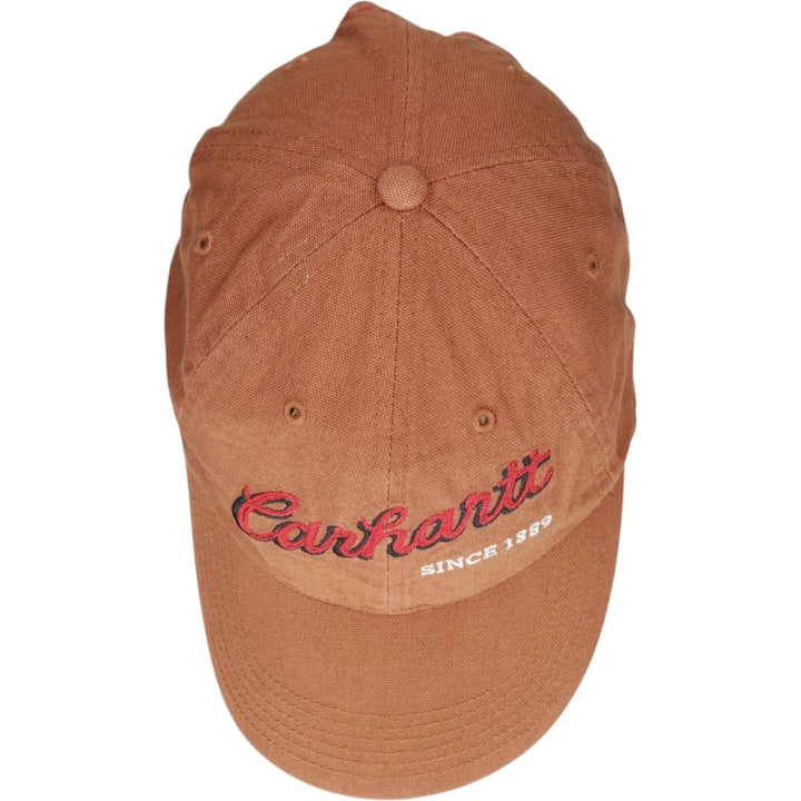 2000'S Carhartt Baseball Cap, 6-Panel Cap, One Size Fits All cotton brown type Vintage Second Hand