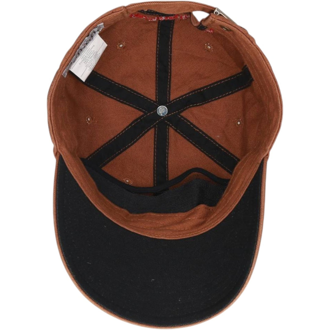 2000'S Carhartt Baseball Cap, 6-Panel Cap, One Size Fits All cotton brown type Vintage Second Hand