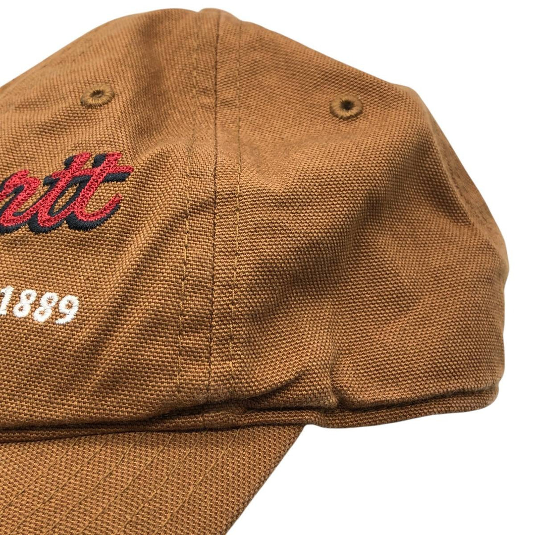 2000'S Carhartt Baseball Cap, 6-Panel Cap, One Size Fits All cotton brown type Vintage Second Hand